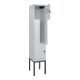 C+P Z-Spind Classic PLUS, Gestell, 2 Fächer, 2120x400x500mm, 7035/7035 Verschluss Sicherheits-Drehriegel-4