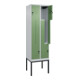 C+P Z-Spind Classic PLUS, Gestell, 4 Fächer, 2120x600x500mm, 7035/6011 Verschluss Sicherheits-Drehriegel-5
