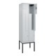 C+P Z-Spind Classic PLUS, Gestell, 4 Fächer, 2120x600x500mm, 7035/7035 Verschluss Zylinderschloss-2