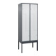 C+P Z-Spind Classic PLUS, Gestell, 4 Fächer, 2120x800x500mm, 7016/7035 Verschluss Zylinderschloss