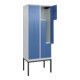 C+P Z-Spind Classic PLUS, Gestell, 4 Fächer, 2120x800x500mm, 7035/5023 Verschluss Zylinderschloss-5