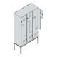 C+P Z-Spind Classic PLUS, Gestell, 6 Fächer, 2120x1200x500mm, 7016/7016 Verschluss Zylinderschloss-4