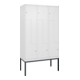 C+P Z-Spind Classic PLUS, Gestell, 6 Fächer, 2120x1200x500mm, 9016/9016 Verschluss Zylinderschloss