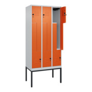 C+P Z-Spind Classic PLUS, Gestell, 6 Fächer, 2120x900x500mm, 7035/2004 Verschluss Sicherheits-Drehriegel-2