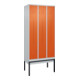 C+P Z-Spind Classic PLUS, Gestell, 6 Fächer, 2120x900x500mm, 7035/2004 Verschluss Zylinderschloss
