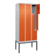 C+P Z-Spind Classic PLUS, Gestell, 6 Fächer, 2120x900x500mm, 7035/2004 Verschluss Zylinderschloss-2