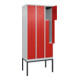 C+P Z-Spind Classic PLUS, Gestell, 6 Fächer, 2120x900x500mm, 7035/3020 Verschluss Zylinderschloss-5