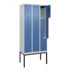 C+P Z-Spind Classic PLUS, Gestell, 6 Fächer, 2120x900x500mm, 7035/5023 Verschluss Zylinderschloss-4