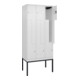 C+P Z-Spind Classic PLUS, Gestell, 6 Fächer, 2120x900x500mm, 9016/9016 Verschluss Zylinderschloss-2