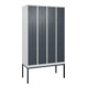 C+P Z-Spind Classic PLUS, Gestell, 8 Fächer, 2120x1200x500mm, 7035/7016 Verschluss Zylinderschloss