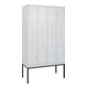 C+P Z-Spind Classic PLUS, Gestell, 8 Fächer, 2120x1200x500mm, 7035/7035 Verschluss Zylinderschloss