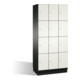 Armoire Cambio C+P sur socle 12 compartiments Façade Blanc pur corps Gris noir-1