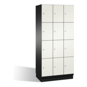 Armoire Cambio C+P sur socle 12 compartiments Façade Blanc pur corps Gris noir-1