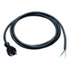 Câble de liaison H05VV-F 3 x 1,5 mm² 3 m avec fiche coudée noire p. l'int.-1