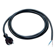 Câble de liaison H05VV-F 3 x 1,5 mm² 3 m avec fiche coudée noire p. l'int.
