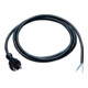 Câble de liaison H07RN-F 2 x 1 mm² 5 m avec fiche profilée noire p. l'int./l'ext-1