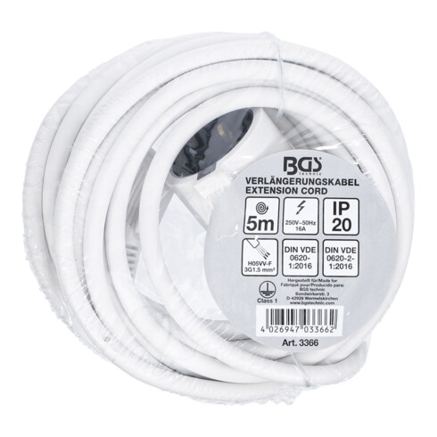 BGS Rallonge électrique IP 20