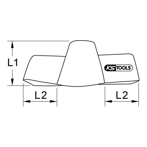 Cache et capot de protection avec revêtement isolant, 100 mm KS Tools