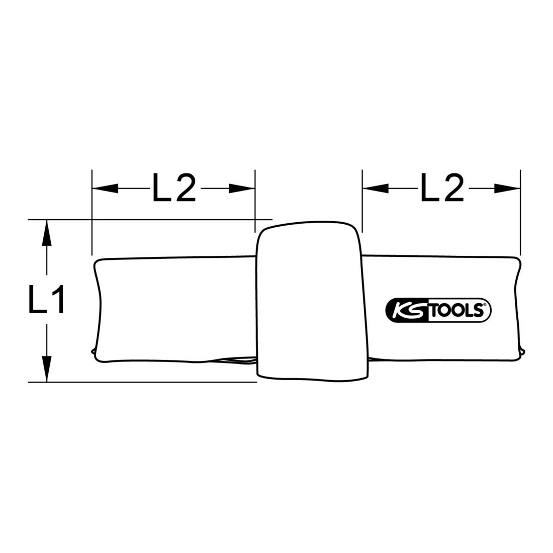 Cache et capot de protection avec revêtement isolant, 130 mm KS Tools