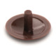 Cache-vis pour vis à trou Ø2,4mm, Ø12mm, RAL8011, brun noisette, 500 pcs.-1