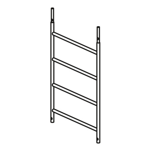 Cadre 4 échelons, largeur 0,80 m, longueur 1,15 m Hymer