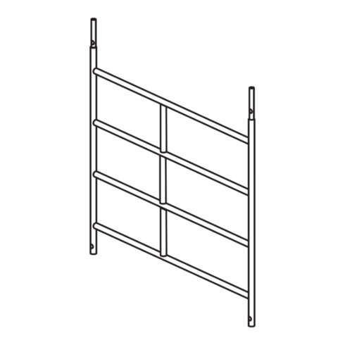 Cadre 4 échelons, largeur 1,50 m, longueur 1,15 m Hymer