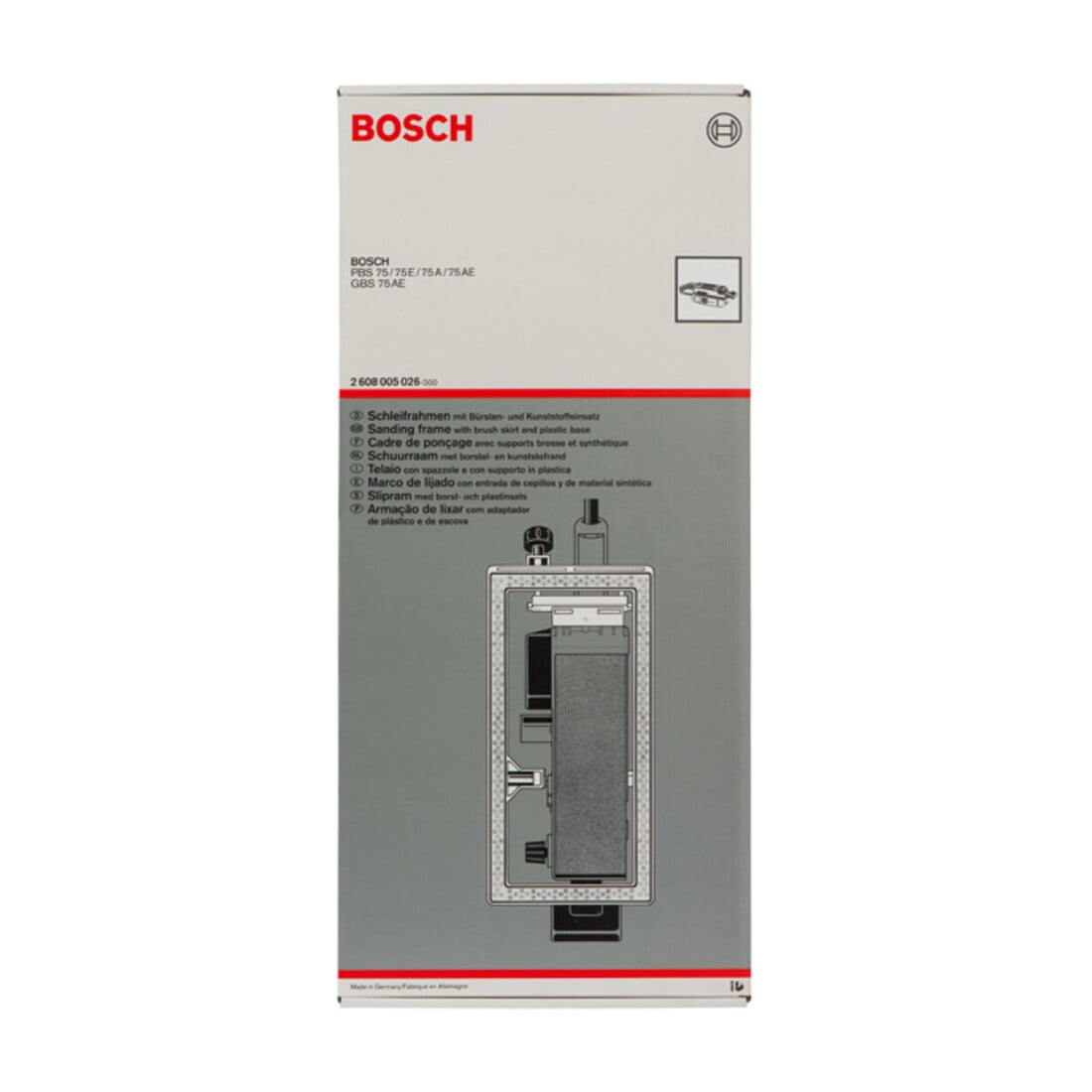 Cadre de ponçage Bosch pour PBS 75 A, PBS 75 AE