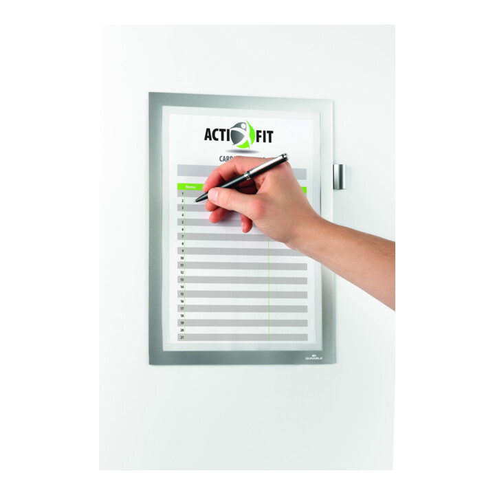DURABLE Cadre d'information DURAFRAME® NOTE A4 argenté