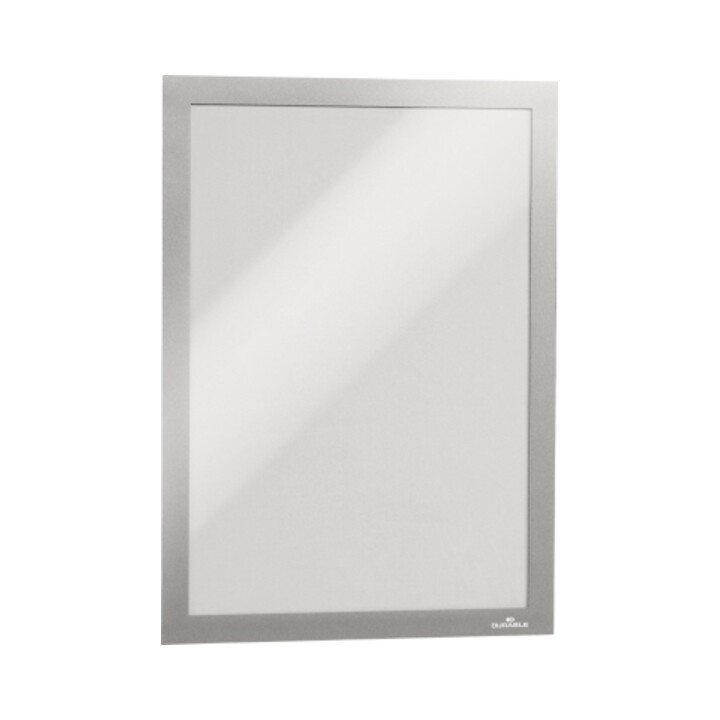 Cadre magnétique DIN A4 argent film verso autocollant 2 pces/VE DURABLE