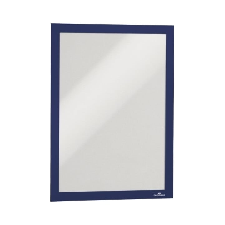 Cadre magnétique DIN A4 bleu foncé film verso autocollant 2 pces/VE DURABLE