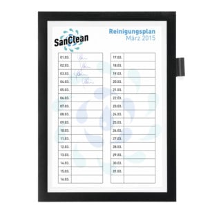 Cadre magnétique DIN A4 noir autocollant, front ouvert 1un./sachet DURABLE