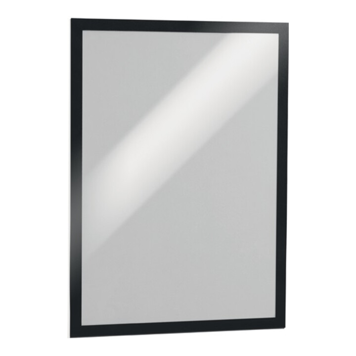 Cadre magnétique DIN A4 noir film verso autocollant 2 pces/VE DURABLE