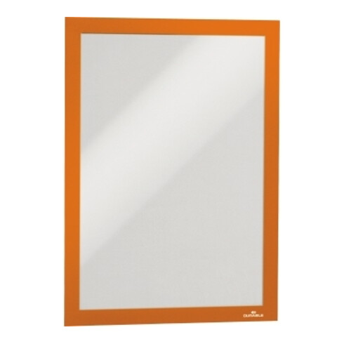 Cadre magnétique DIN A4 orange film verso autocollant 2 pces/VE DURABLE