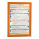 Cadre magnétique DIN A4 orange film verso autocollant 2 pces/VE DURABLE-2