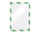 Cadre magnétique durable DURAFRAME SECURITY A4 vert/blanc-1