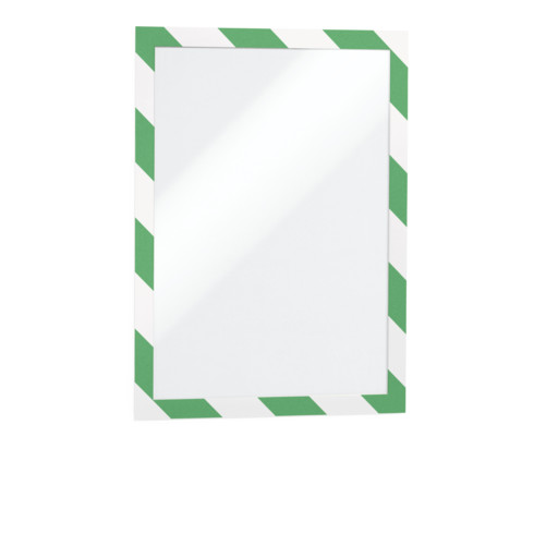 Cadre magnétique durable DURAFRAME SECURITY A4 vert/blanc