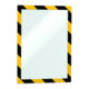 Cadre magnétique durable DURAFRAME SECURITY A4 jaune/noir-1