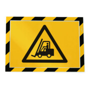 Cadre magnétique durable DURAFRAME SECURITY A4 jaune/noir-4