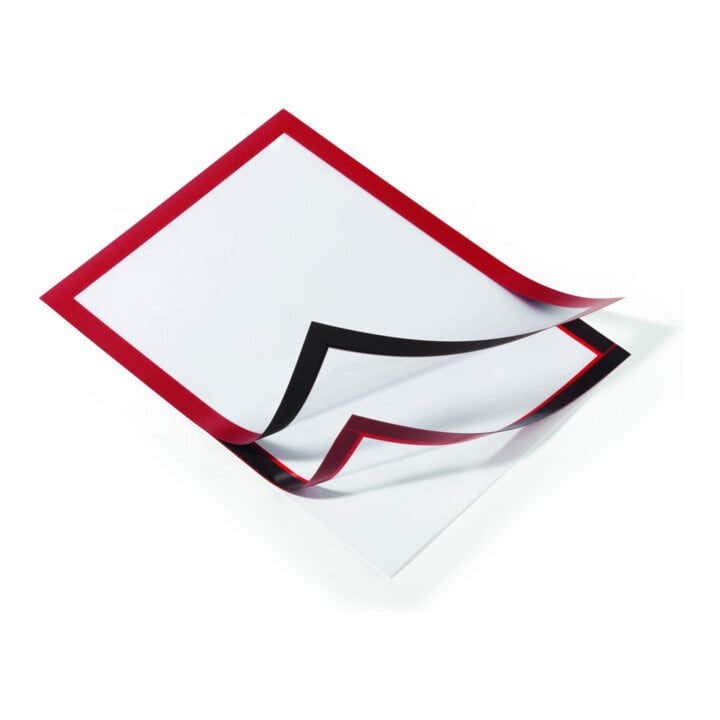Cadres magnétiques durables DURAFRAME A4 - emballage en vrac rouge