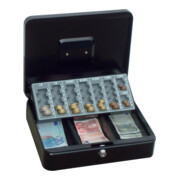 Caisse à monnaie noire Euroein., 300×240×90 P