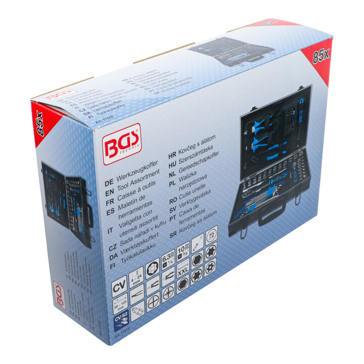 Caisse à outils universels BGS, 85 pièces