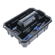 Caisse porte-outils matière plastique avec assortiment d’outils 11 pièces BGS-2