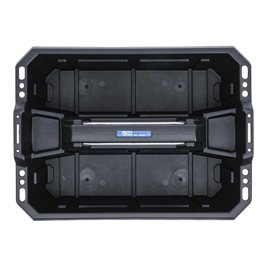 Caisse porte-outils matière plastique avec assortiment d’outils 11 pièces BGS