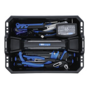 Caisse porte-outils matière plastique avec assortiment d’outils 66 pièces BGS-5