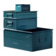 Caisses de transport empilables en acier Gr. 4 gris-bleu I140×P200×130 mm-1