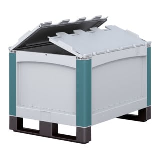 Caisses-palettes pour charges lourdes Bito série SL SLD86621K l 800 x l 600 x H 741