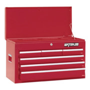 Schubladenkoffer 6 tiroirs 1 compartiment acier tôle RAL3002 L. 663 P. 307 H. 395 mm-1