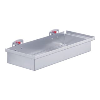 Caisson de rangement H55xl320xP135mm couleur alu p. panneaux perforés