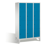 Caisson de ventilation C+P Classic sur pieds 12 compartiments Corps avant bleu clair corps gris clair