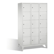 Caisson de ventilation C+P Classic sur pieds 15 compartiments Avant Corps gris clair Corps gris clair Gris clair